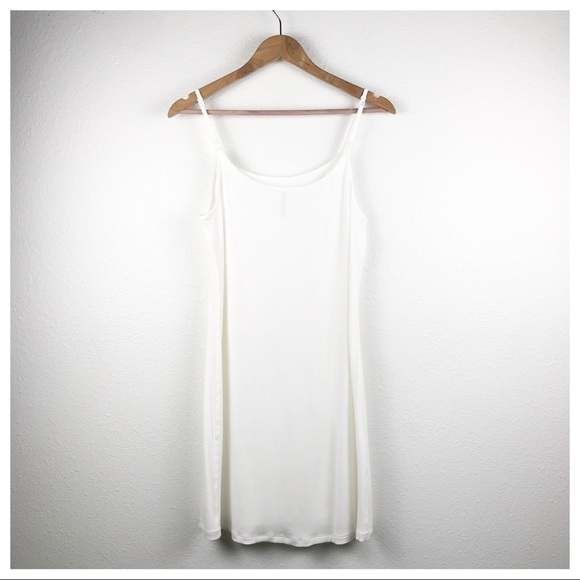 Skims Soft Ribbed Slip Dress in Snow Size 2X - Picture 3 of 8